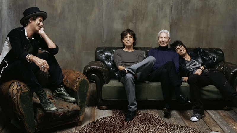 The Rolling Stones L-R Keith Richards, Mick Jagger, Charlie Watts and Ronnie Wood. Photo credit: Steve Klein