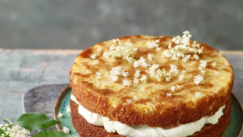 Chetna Makan's pineapple and elderflower cake