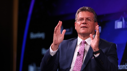 Maroš Šefčovič said legal certainty and predictability around the Protocol is needed (file pic)