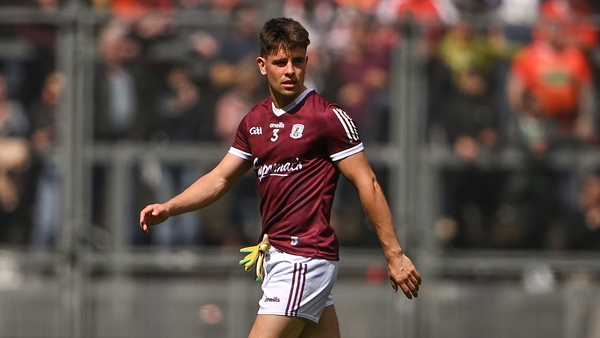 Sean Kelly leaves the field after being sent off against Armagh