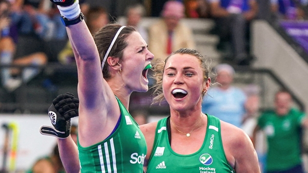 Róisín Upton celebrates her goal