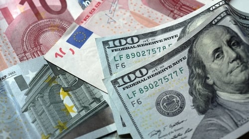 The euro is languishing at its lowest level against the dollar since 2002