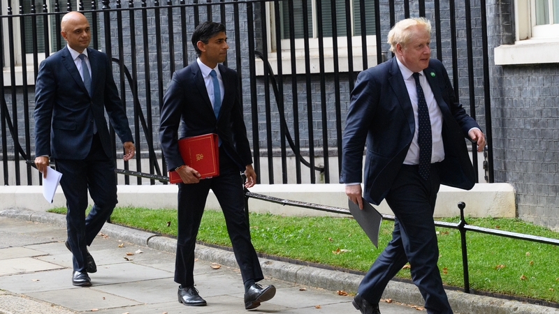 Ó chlé: Sajid Javid, Rishi Sunak, Boris Johnson