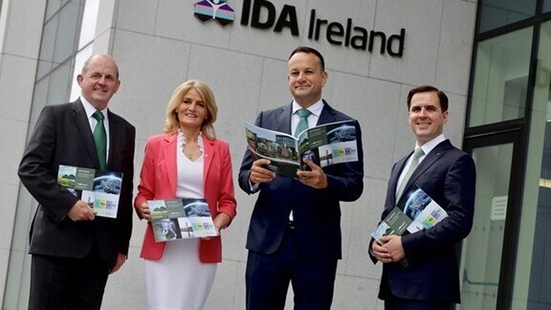 Frank Ryan, Chairman IDA Ireland, Mary Buckley, Executive Director of IDA Ireland, Tánaiste Leo Varadkar and Martin Shanahan, CEO of IDA Ireland at the launch of the mid year review