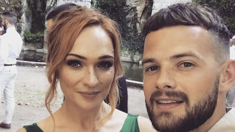 Tom Mann pictured with his fiancée Danielle Hampson in 2019 / Instagram @tommanninsta