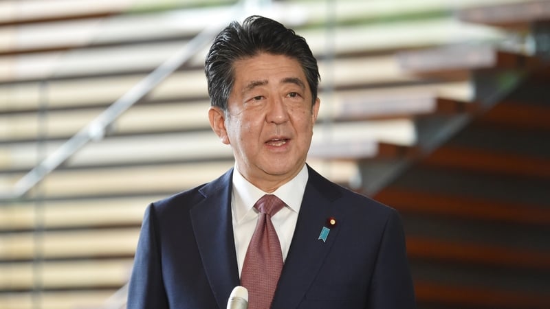 Shinzo Abe pictured in Tokyo on 16 September 2020
