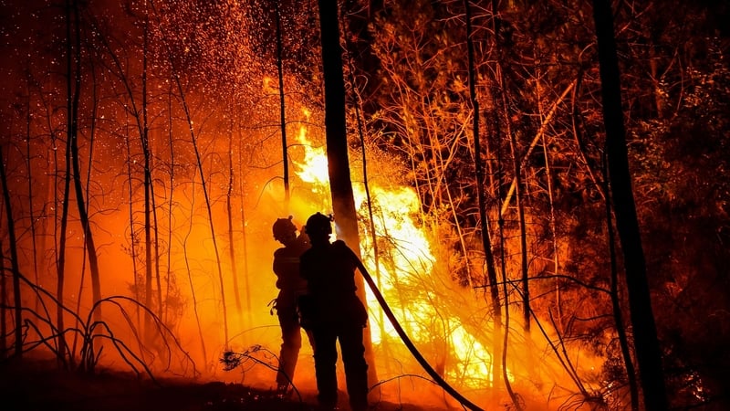 The blaze started near the village of Bordezac and forced evacuations from nearby Besseges