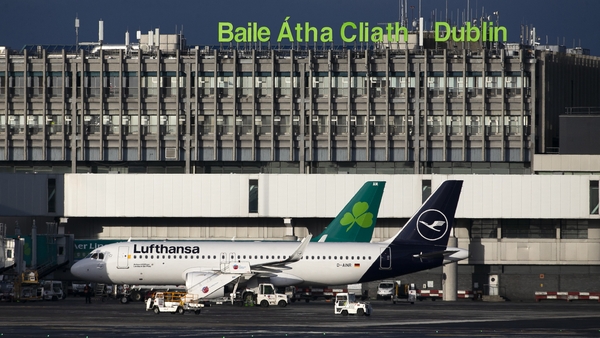 At least five aircraft were reportedly targeted as they came in to land at Dublin Airport last Friday (File pic)