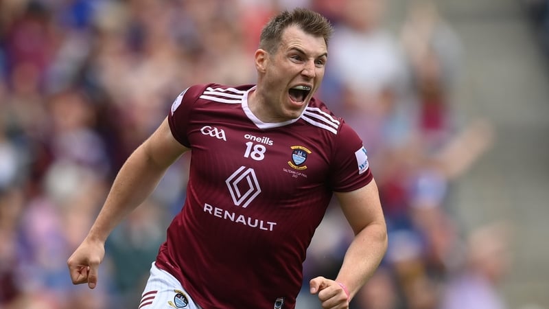 Kieran Martin celebrates after scoring Westmeath's crucial second goal