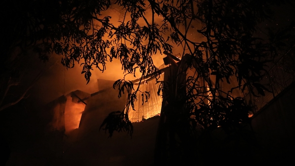 Protesters broke into Mr Wickremesinghe's private residence and set it on fire