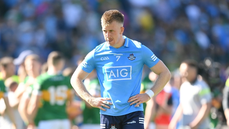 A dejected Seán Bugler after the full-time whistle