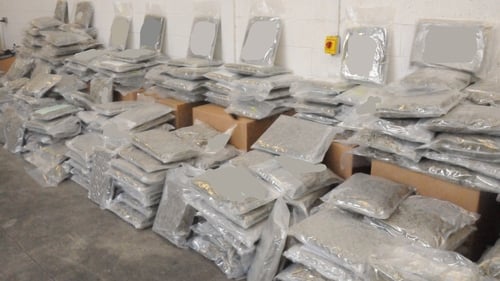 The drugs were found in an industrial unit in Ballyhale, Kilkenny