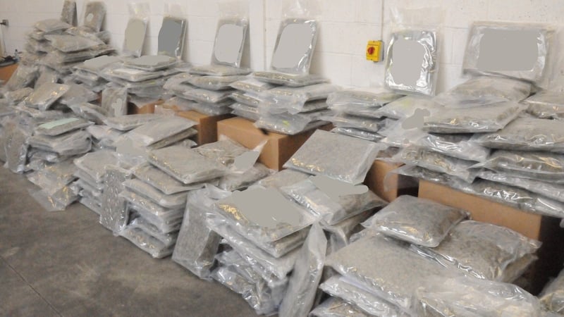 The drugs were found in an industrial unit in Ballyhale, Kilkenny