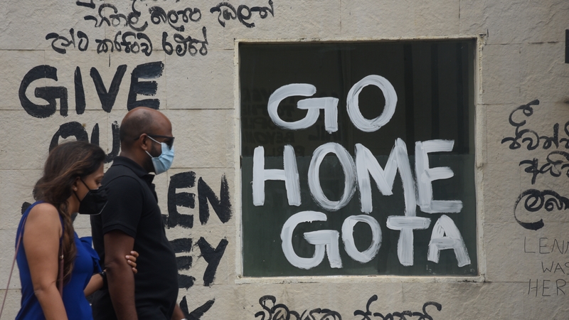 Anti-government protests have been taking place in Sri Lanka in recent days