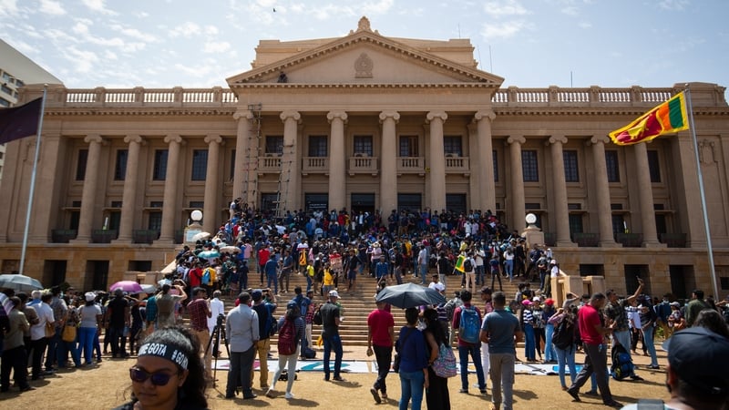 Protesters in Sri Lanka have occupied four government buildings so far