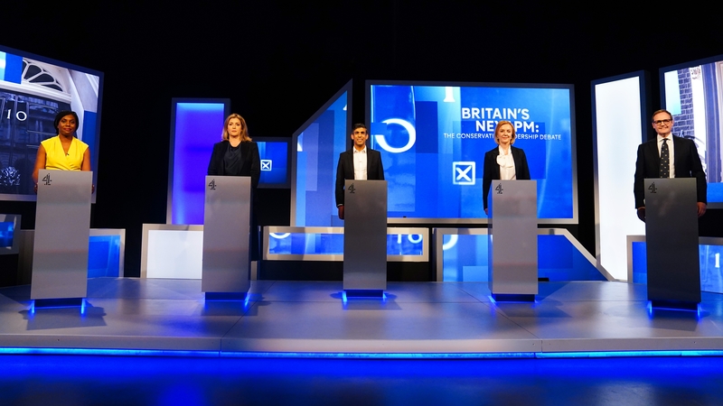 The five are taking part in a televised debate