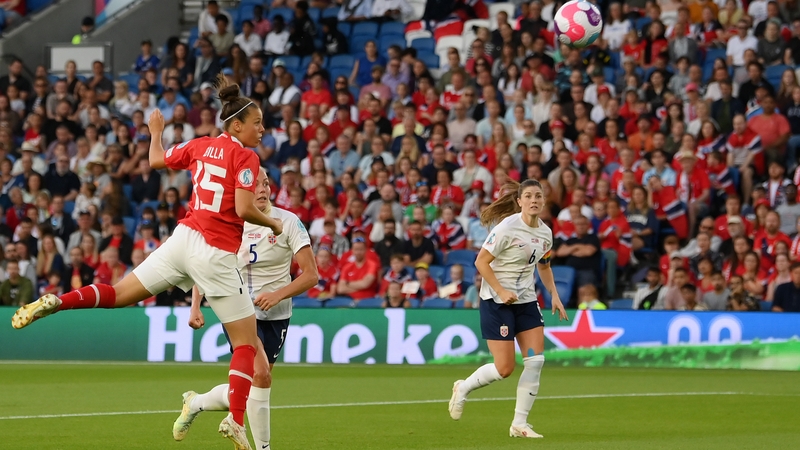 Nicole Billa heads home the winner