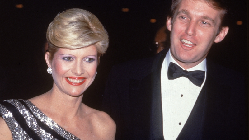 Ivana and Donald Trump at a party in 1982