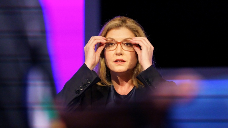 Conservative party leadership contender Penny Mordaunt at Here East studios in Stratford, east London