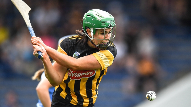 Miriam Walsh shoots to score Kilkenny's side's second goal