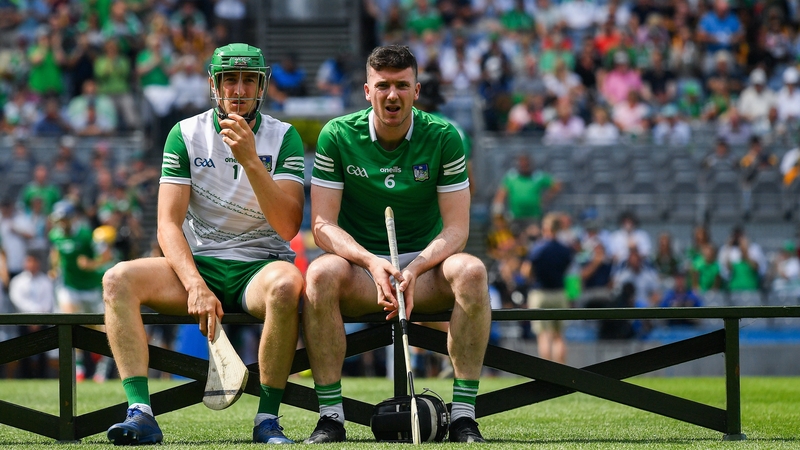 Limerick goalkeeper Nickie Quaid (L) and captain Declan Hannon pictured before Sunday's All-Ireland SHC final