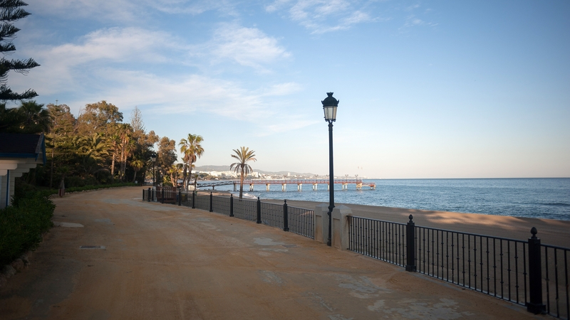 A view of the promenade in the city. Five people were taken to hospital. (file image)