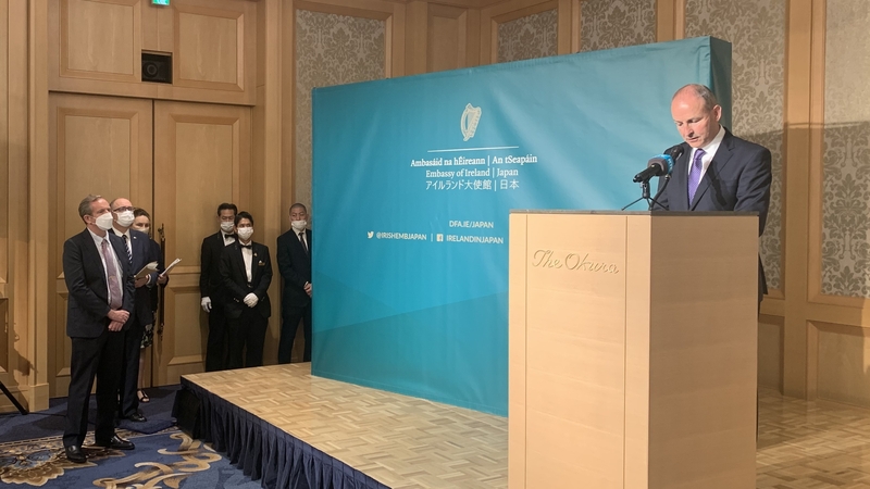 Micheál Martin said Ireland and Japan are "on one mind" when it comes to many global issues