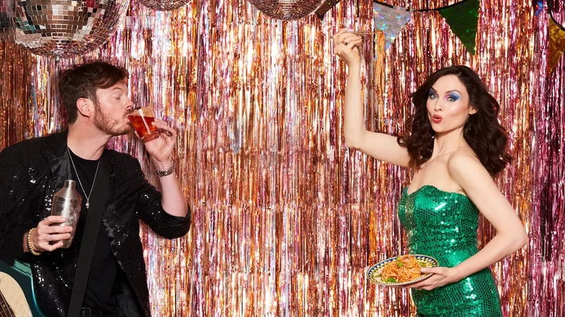 From lockdown kitchen discos to a family cookbook, the musical duo talk to Lauren Taylor about cooking for a clan of seven.