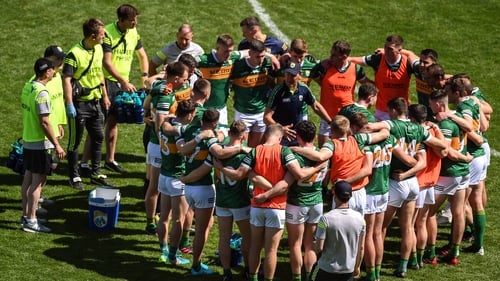 O'Connor speaks to his players ahead of the semi-final win over Dublin
