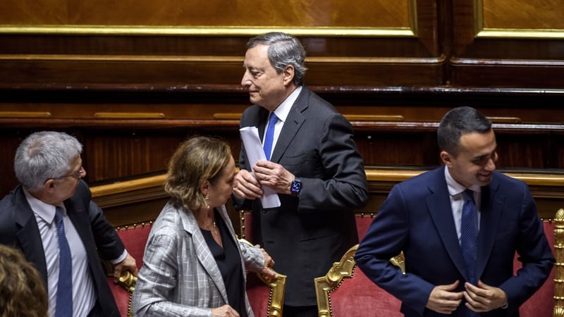 Mario Draghi has been asked to stay on in a caretaker capacity