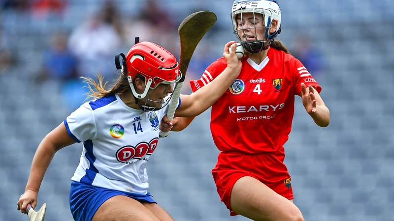 Róisín Kirwan of Waterford in action against Cork's Meabh Cahalane