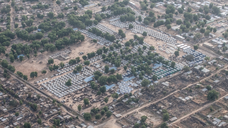 The incident happened near the displaced persons' camp in Bama