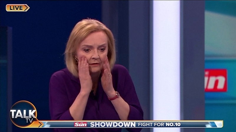 Liz Truss in shock as Talk TV's Political Editor faints
