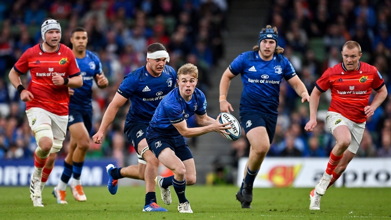 Action from the URC match between Leinster and Munster at Lansdowne Road last May