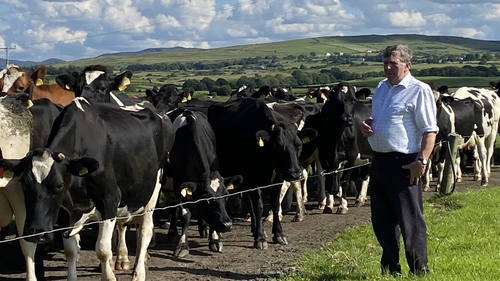 Padraig Mulligan milks 700 cows at his farm in Templeboy in west Sligo