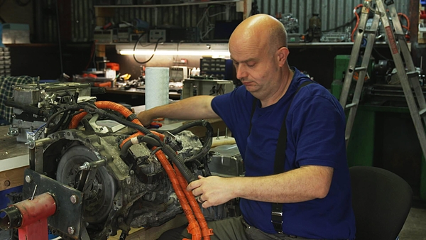 Converting cars to electric vehicles has been a hobby for Damien Maguire since 2009