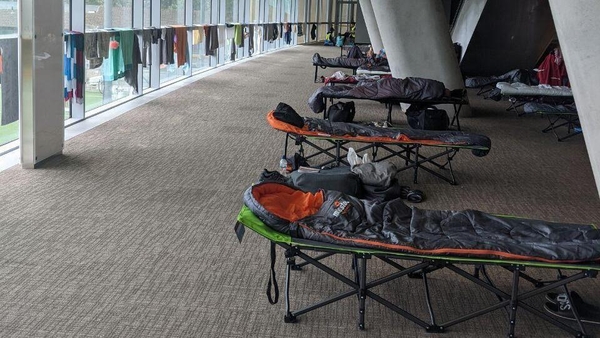 Facilities within the Aviva were offered as short-term emergency accommodation (Pic courtesy Business Post)
