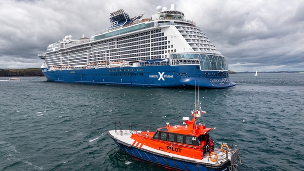 Celebrity Apex on a visit to the Port of Waterford earlier this summer