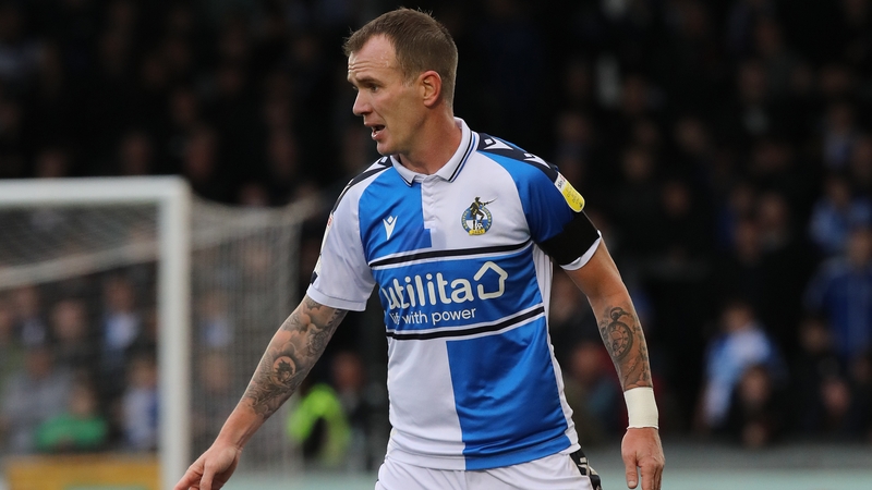 Glenn Whelan in action for Bristol Rovers last season