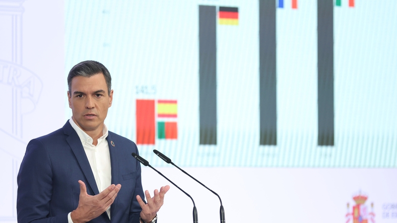 Pedro Sanchez was speaking at an energy press conference earlier today