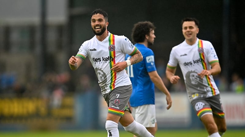 Declan McDaid found the net in Finn Park