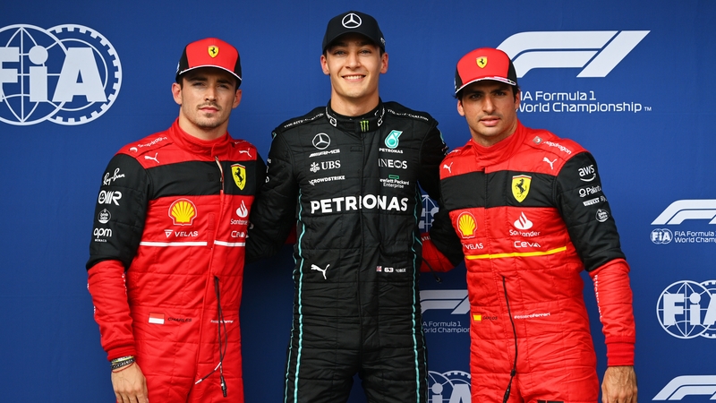 Russell beat the times set by Leclerc and Sainz at the end of Q3