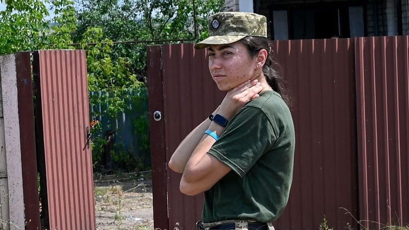 Kateryna Novakivska is deputy commander of a unit in the Donbas