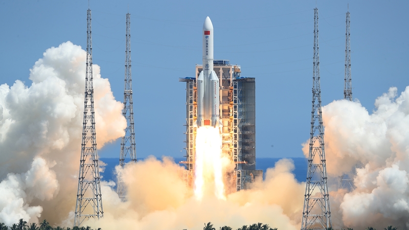 The booster rocket was used last Sunday to launch the second of three modules China needed to complete its new Tiangong space station