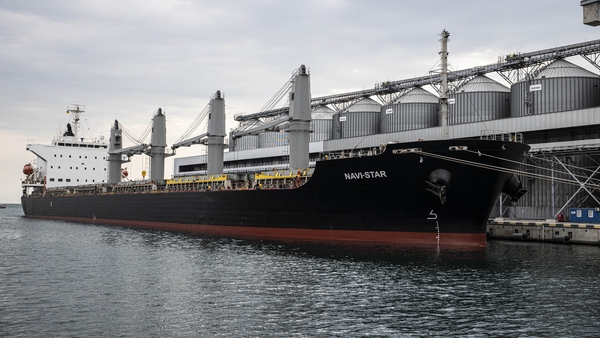Panama-flagged Navistar, carrying 33,000 tonnes of corn bound for Ireland, departed from Odesa (Credit: National Defence Ministry of Turkey)