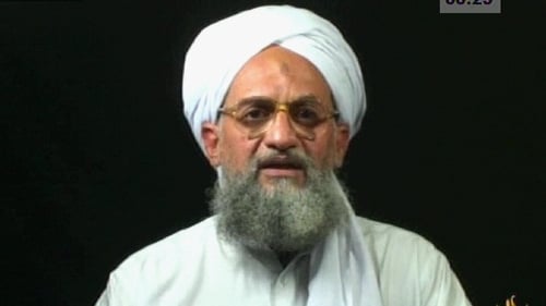 Al-Qaeda leader Ayman al-Zawahiri pictured during a pre-recorded broadcast on Al-Jazeera in 2006