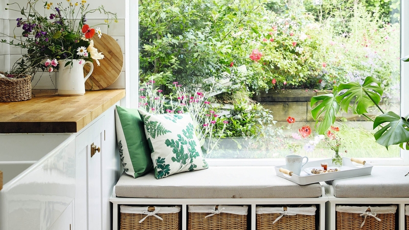 Interiors expert Victoria Harrison says using natural colours and materials can help you feel closer to nature, even when you're indoors.