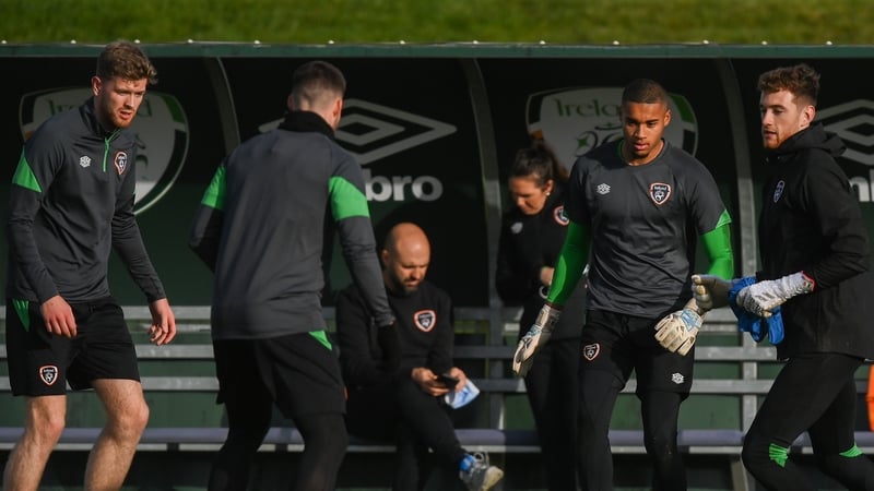 Nathan Collins, Gavin Bazunu (c) and Mark Travers (r) are all Premier League players