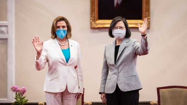 Nancy Pelosi met Taiwan's President Tsai Ing-wen