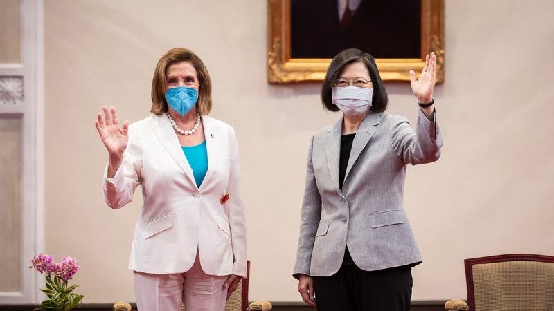 Nancy Pelosi met Taiwan's President Tsai Ing-wen
